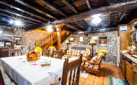 Dining table by kitchen